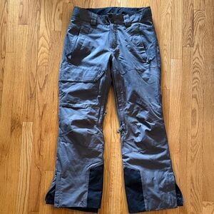 Obermeyer sz S Men's Gray black ski snowboard winter insulated Pants VGUC